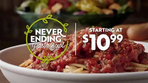 Olive Garden Never Ending Pasta Bowl TV Commercial Hurry In Its All