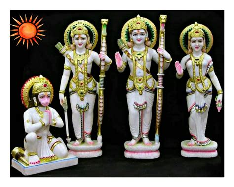 Traditional Hindu Marble Mandir Ram Darbar Murti Manufacturer Seller