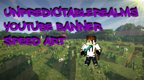 Unpredictablerealms Youtube Banner Speed Art By Stealthgfx Youtube