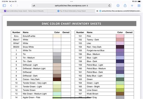 paint color chart