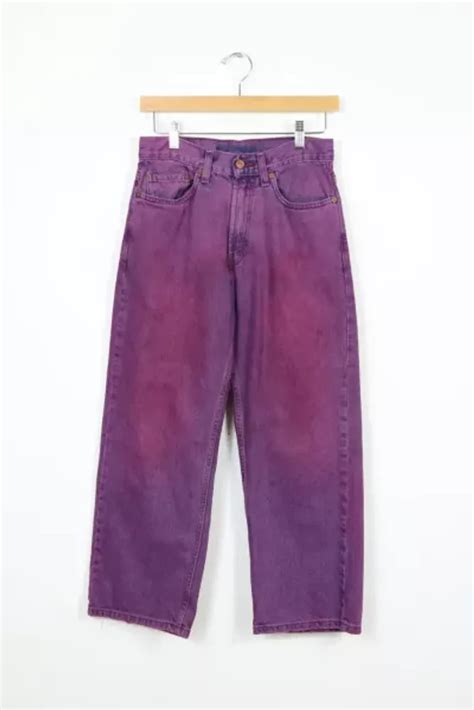 Urban Outfitters Vintage Reworked Levis Overdyed Loose Fit Jean