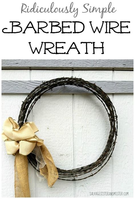 Barbed Wire Wreath Barbed Wire Wreath Wreaths Wire Christmas Wreath