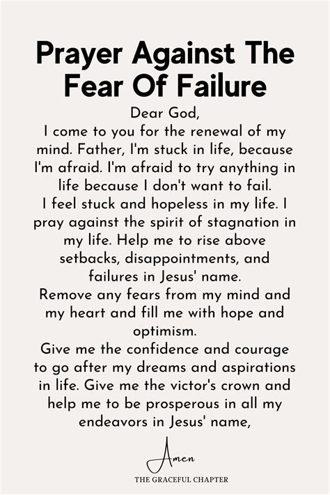 11 Strong Prayers Against Failure The Graceful Chapter Artofit