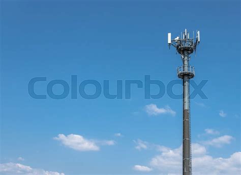 mobile phone tower stock image colourbox