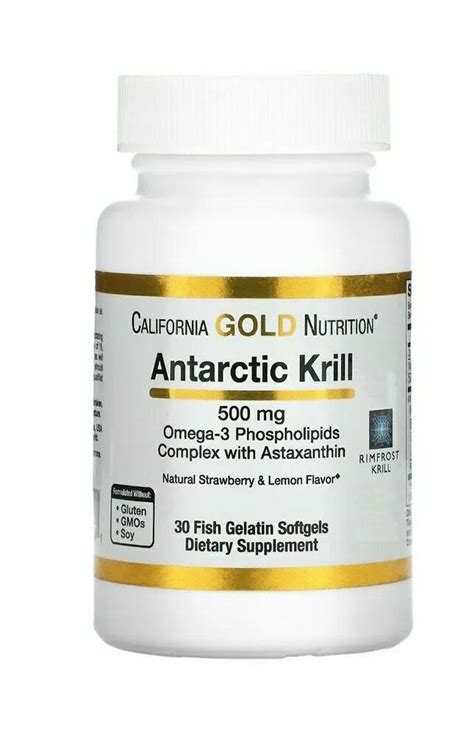 California Gold Nutrition Antarctic Krill Oil Omega 3 With Astaxanthin