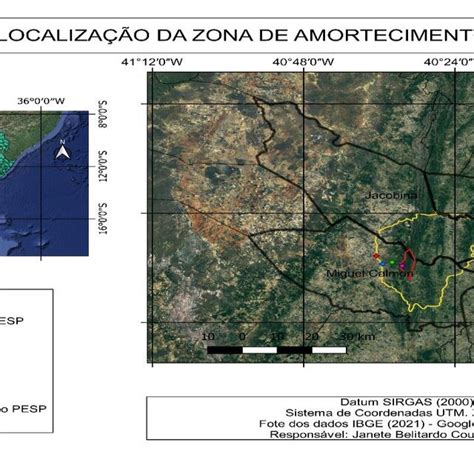 Mapa Zona De Amortecimento Parque Estadual Das Sete Passagens Miguel