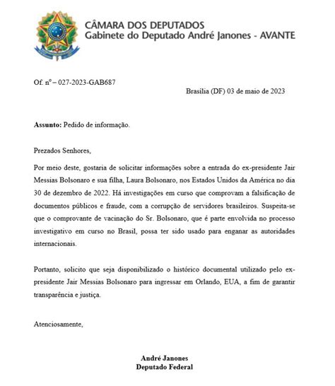 Janones Pede Dados Sobre Cart O De Vacina De Bolsonaro Aos Eua