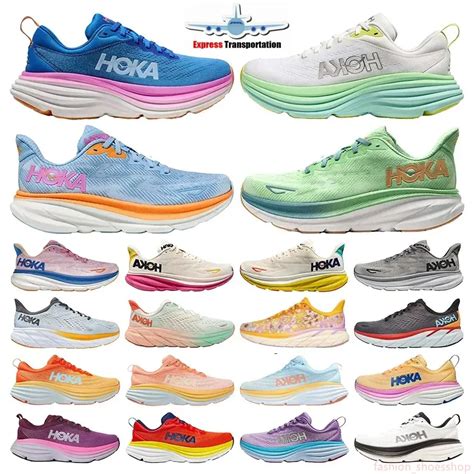 Hoka Clifton 9 Bondi 8 Hokas One Running Shoes Men Women Sneakers Wide