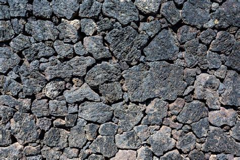 Pared De Piedra T Pica De La Roca Volc Nica Lanzarote Espa A Imagen