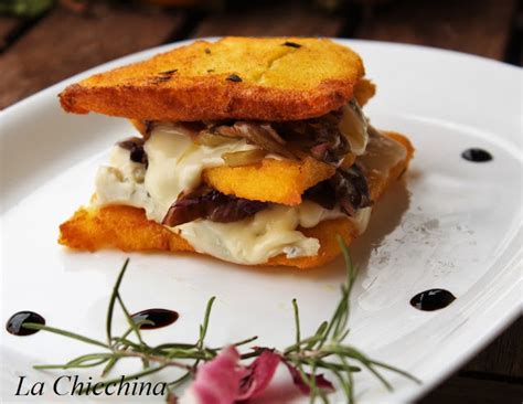 Millefoglie Di Polenta Con Radicchio E Gorgonzola Cucina Facile E