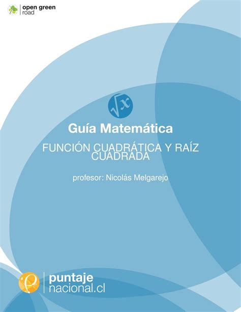 Funciones Cuadraticas Y Raiz Cuadrada Pdf