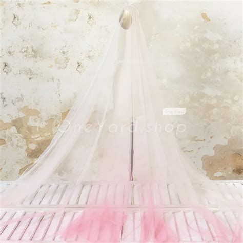 Beautiful Soft Nude Dull Pink Ombre Tulle Mesh Fabric OneYard