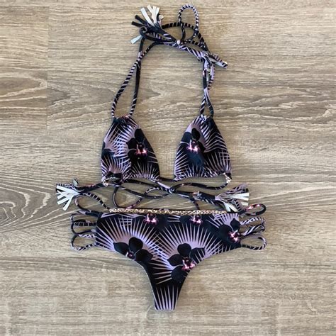 Acacia Swimwear Purple Orchid Bikini Set Both Sm Gem