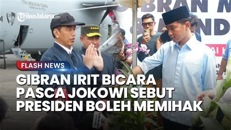 INI REAKSI GIBRAN Usai Jokowi Sebut Presiden Boleh Memihak Walkot Solo