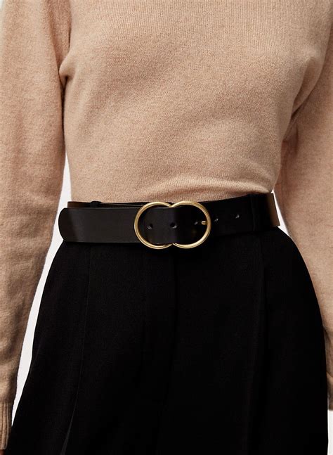 Double Ring Jean Belt Women Belts Fashion Black Women Fashion Fashion