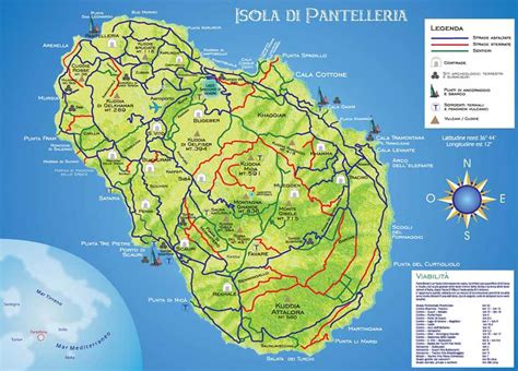 Map Of Pantelleria Noleggiorogerrabbit It