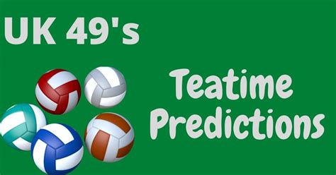 UK49s Teatime Predictions 08 January 2024