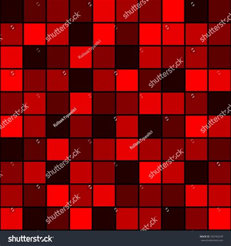 Seamless Pattern 7 Shades Red Squares Stock Vector 359765249 Shutterstock