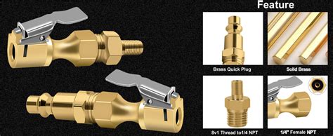 Amazon GODESON Air Chuck Closed Flow Brass Air Chucks For Tires