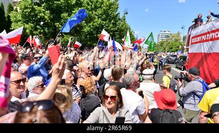 Varsovie Pologne Juin Des Centaines De Milliers De Personnes