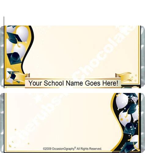 Personalized Graduation Candy Jars | The Candy Bar Wrapper