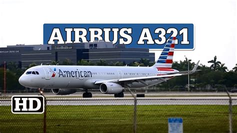 Airbus A321 231 N125aa American Airlines Takeoff At Mia Youtube