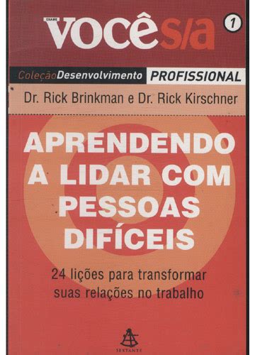 Sebo do Messias Livro Aprendendo a Lidar Pessoas Difíceis