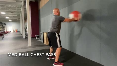 Med Ball Chest Pass Youtube