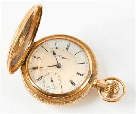 Sold At Auction 14k Gold Elgin Pocket Watch