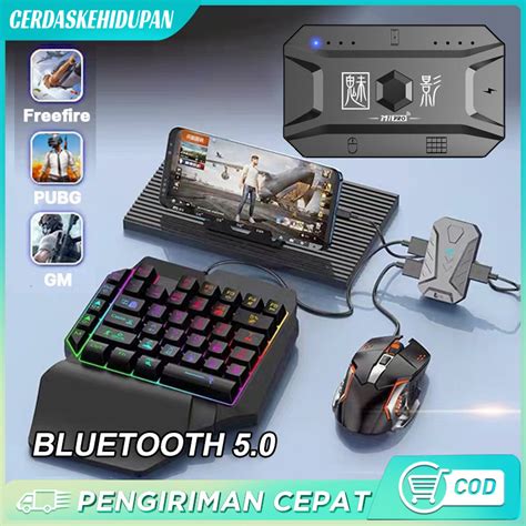 Jual Paket Keyboard Gaming Dan Mouse Single Hand Gaming RGB Keyboard