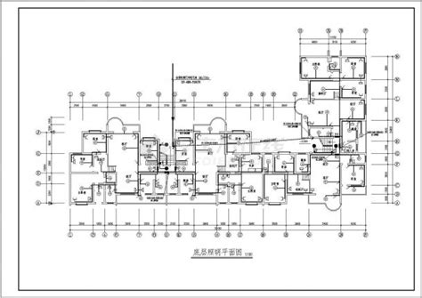 某地住宅楼电气施工cad图居住建筑土木在线