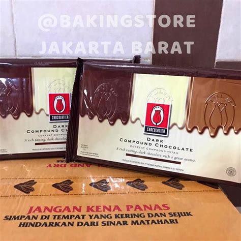 Jual Terlaris Coklat Tulip Dark Chocolate Compound Cokelat Batang