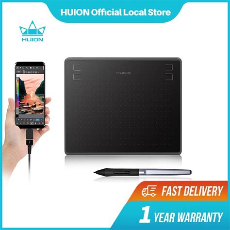 Huion Osu Hs Digital Graphics Drawing Tablet With Battery Free Stylus