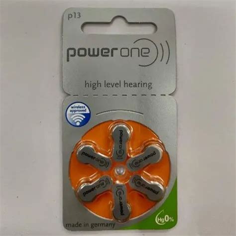 Power One Button Type 145 V Hearing Aid Battery At Rs 120packet In