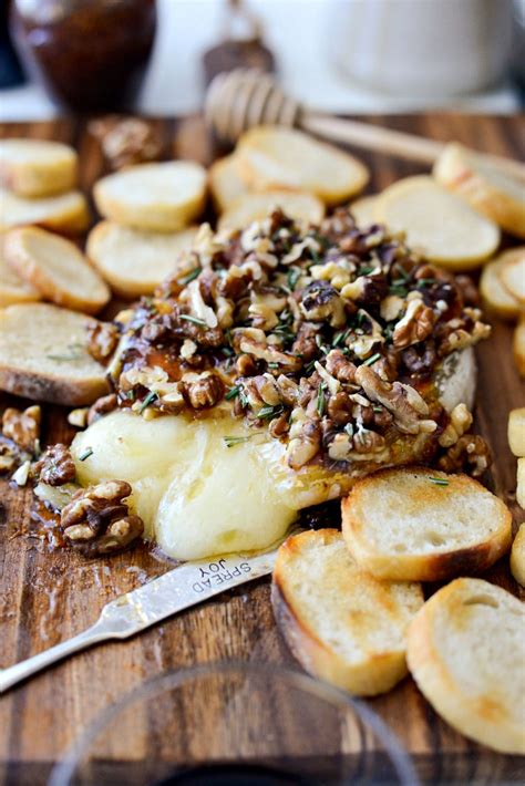 Honey Baked Brie With Fig Jam And Walnuts Simply Scratch