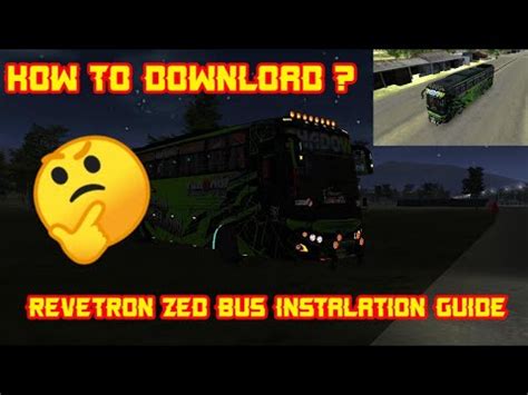 HOW TO INSTALL TEAM REVETRON ZED BUS GR GARAGE 2 0 BUSSID MODS YouTube