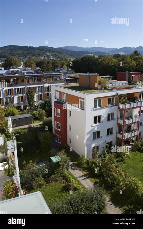 View of Vauban in Freiburg, Germany, aerial view Stock Photo - Alamy