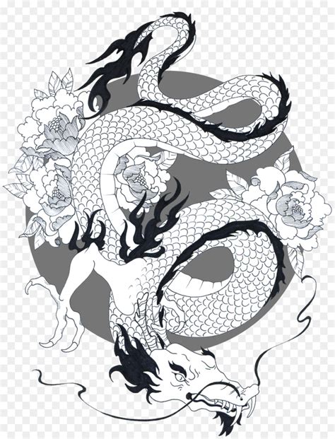 Koi Dragon Sketch