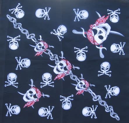 Pirate Skull Bandanas Dozen Tan S Club