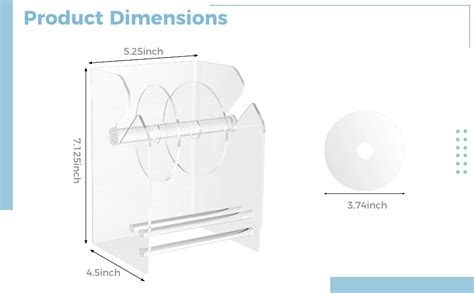 amazoncom  pc adjustable label dispenser clear label roll holder