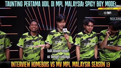 SPICY BOY IS BACK TAUNTING PERTAMA UDIL DI MPL MALAYSIA INTERVIEW