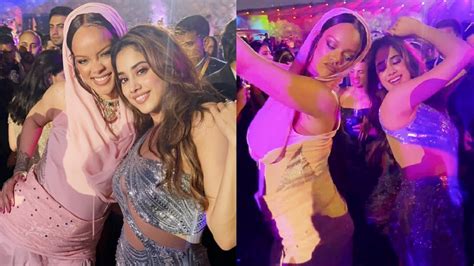 Janhvi Kapoor Dance With Rihanna On Zingaat Song At Anant Radhika Pre Wedding Youtube