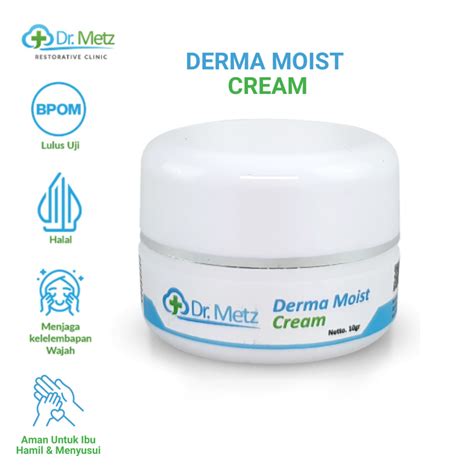 Jual Dr Metz Skincare Derma Moist Cream Gr Krim Iritasi Untuk Wajah