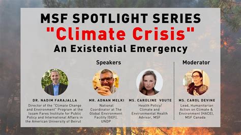 Msf Spotlight Series Climate Crisisan Existential Emergency Youtube