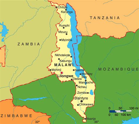 Malawi Map