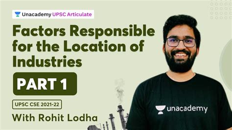 Factors Responsible For The Location Of Industries UPSC CSE 2021 22