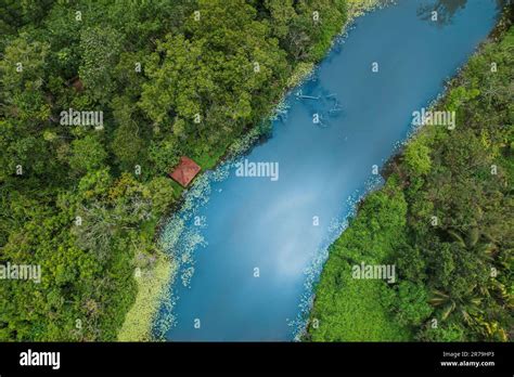 An Aerial View Of Private Lake Wayanad In Kerala India Stock Photo Alamy