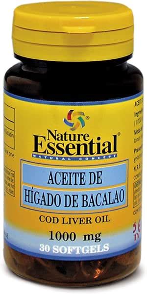 Aceite De H Gado De Bacalao Mg Perlas Amazon Es Salud Y