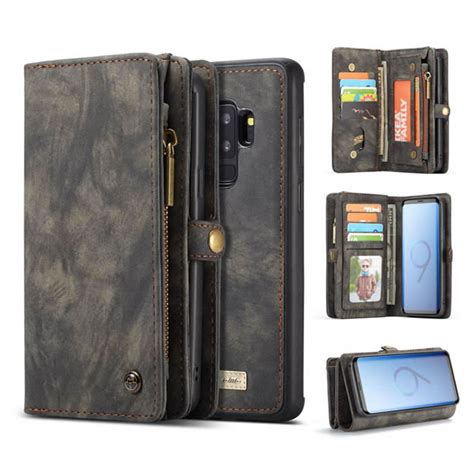 Caseme Samsung Galaxy S9 Plus Detachable Zipper Wallet Case