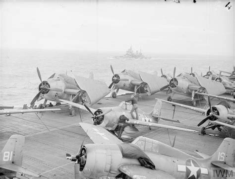 On Board The Us Aircraft Carrier Ranger During Exercises With The Home Fleet September 1943